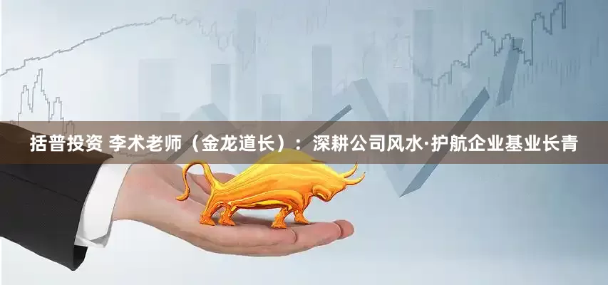 括普投资 李术老师（金龙道长）：深耕公司风水·护航企业基业长青