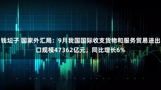 钱坛子 国家外汇局：9月我国国际收支货物和服务贸易进出口规模47362亿元，同比增长6%