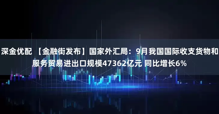 深金优配 【金融街发布】国家外汇局:9月我国国际收支货物和服务贸易进出口规模47362亿元 同比增长6%
